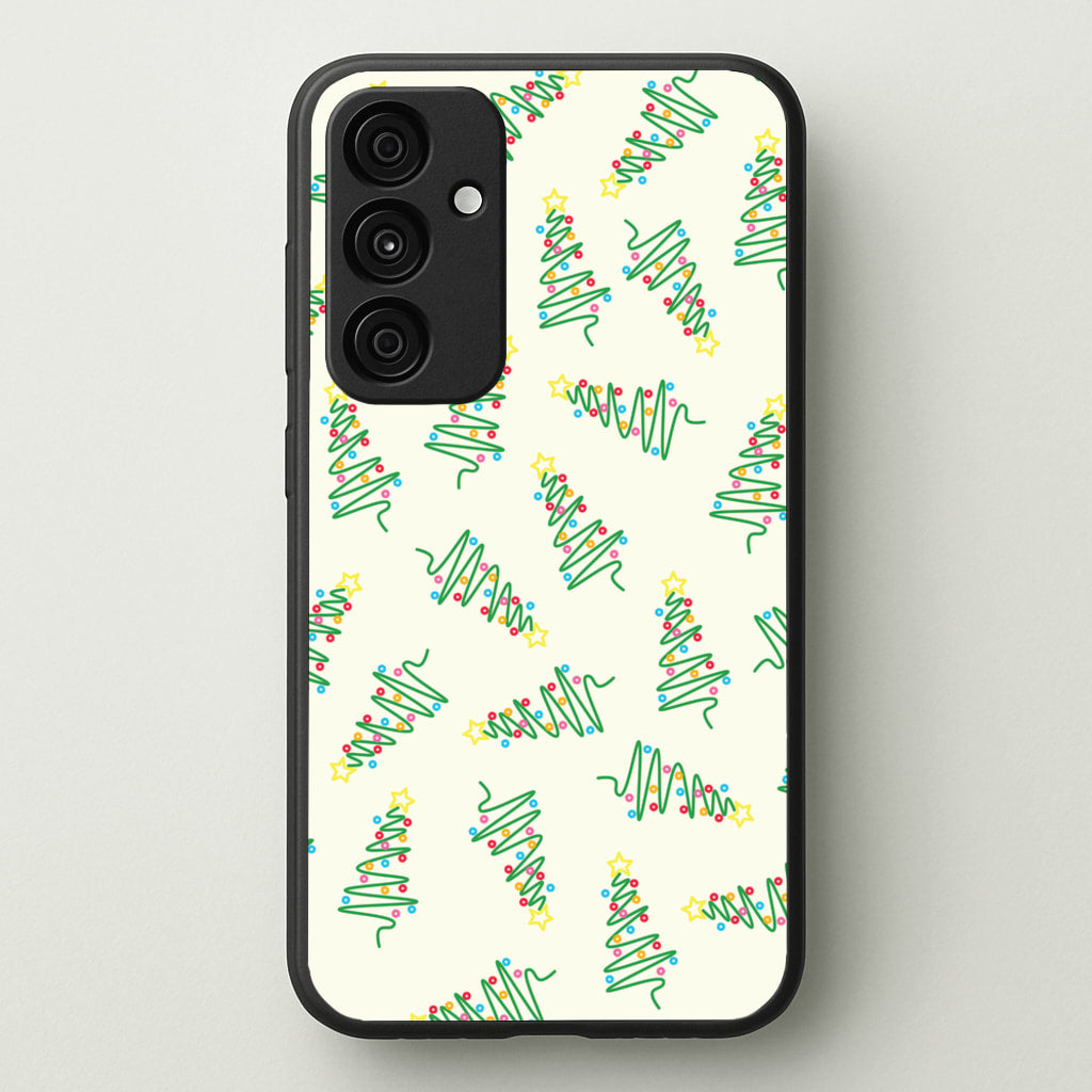 Wiry Tree Pattern - Christmas Patterns Phone Case for Galaxy A15