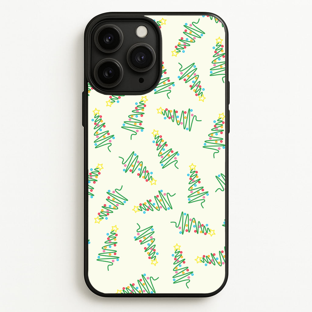 Wiry Tree Pattern - Christmas Patterns Phone Case for iPhone 11 Pro Max