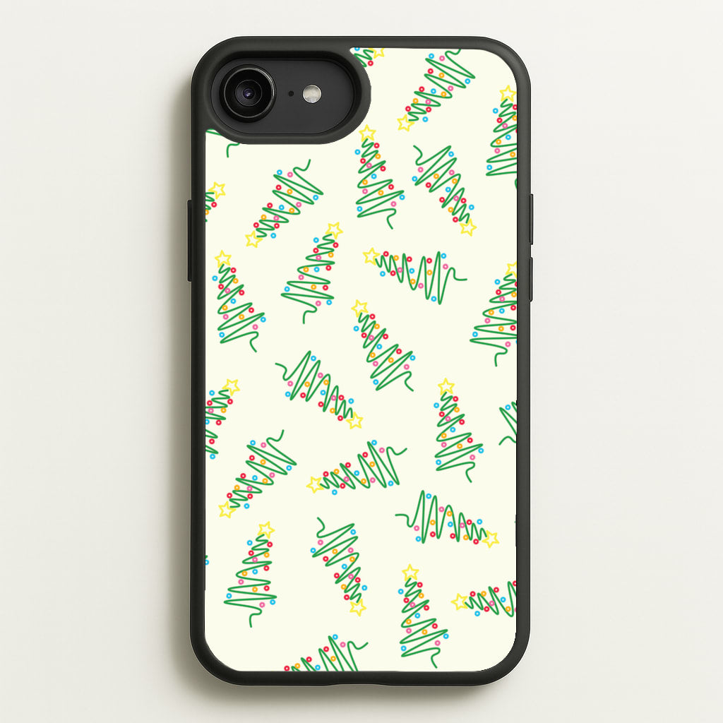 Wiry Tree Pattern - Christmas Patterns Phone Case for iPhone 6 Plus / 7 Plus / 8 Plus