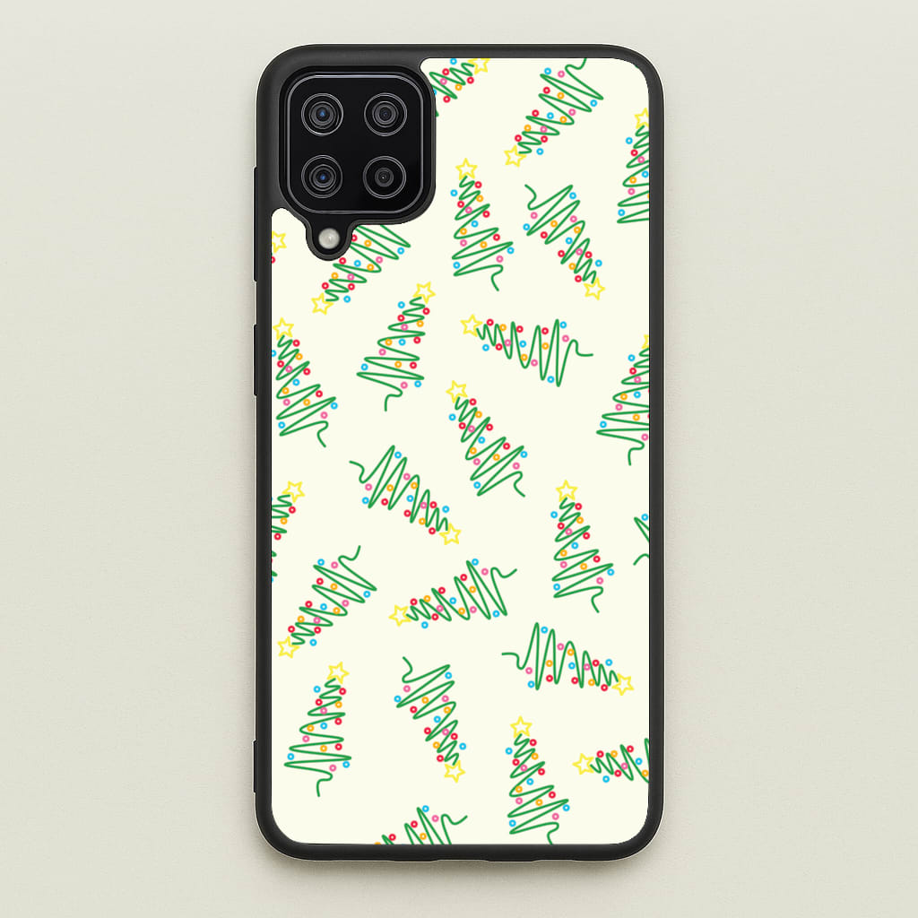 Wiry Tree Pattern - Christmas Patterns Phone Case for Galaxy A12