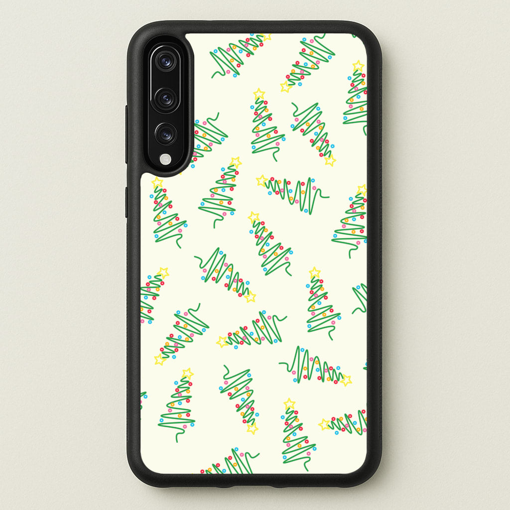 Wiry Tree Pattern - Christmas Patterns Phone Case for Huawei P20 Pro