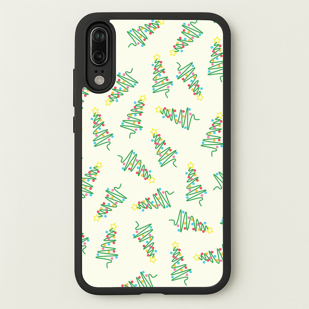 Wiry Tree Pattern - Christmas Patterns Phone Case for Huawei P20