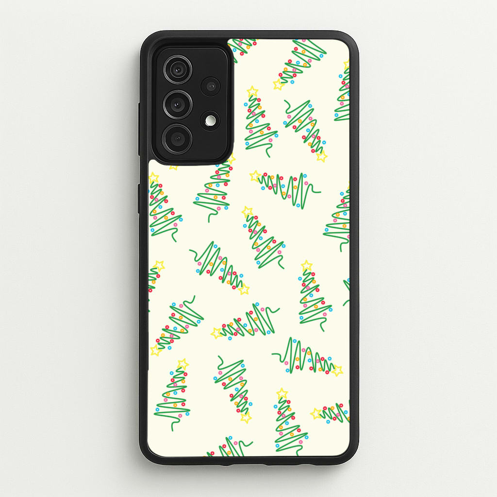 Wiry Tree Pattern - Christmas Patterns Phone Case for Galaxy A52 / A52s