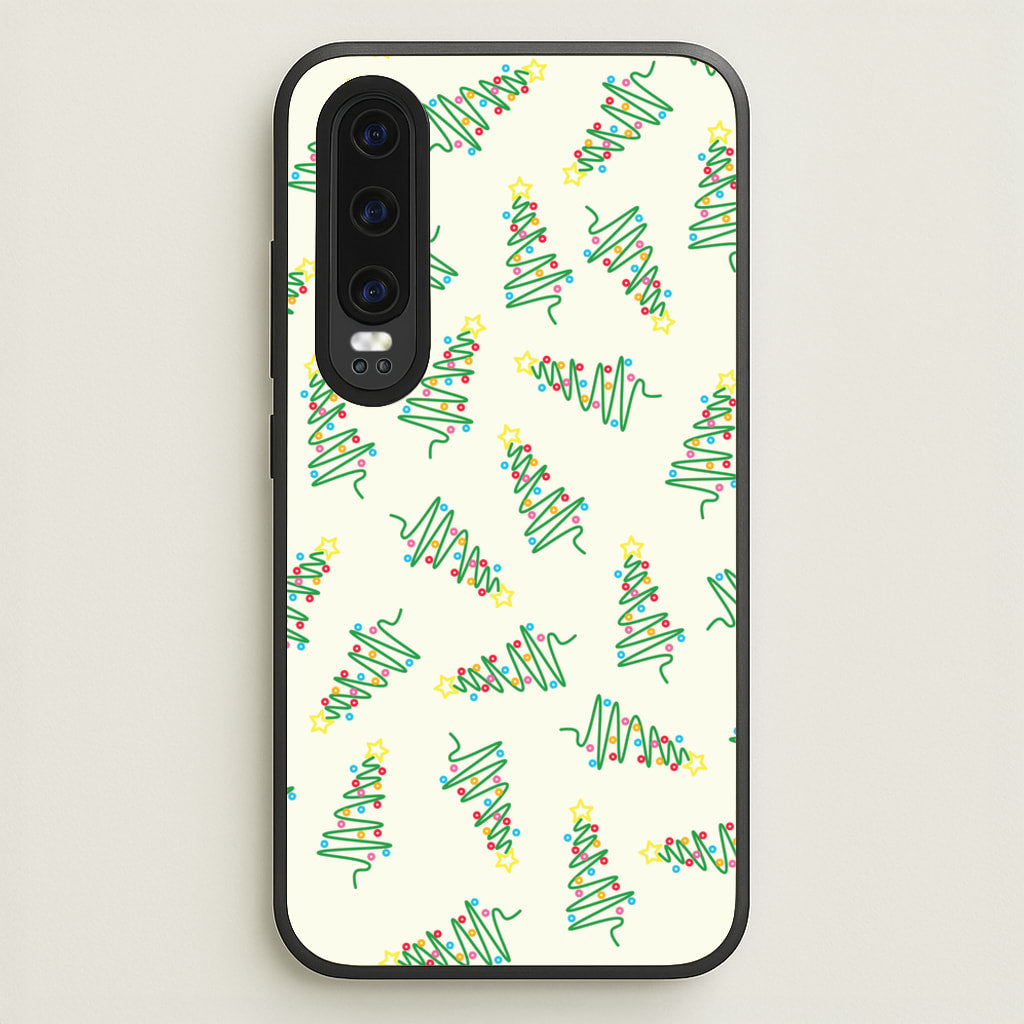 Wiry Tree Pattern - Christmas Patterns Phone Case for Huawei P30