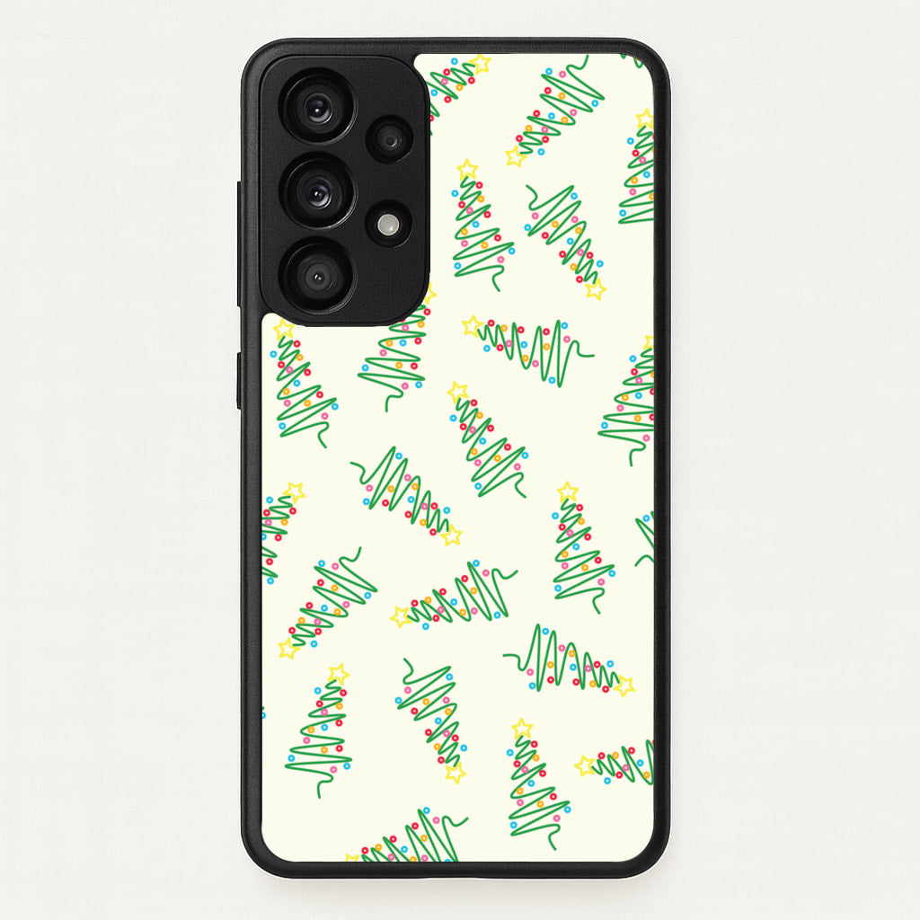 Wiry Tree Pattern - Christmas Patterns Phone Case for Galaxy A53
