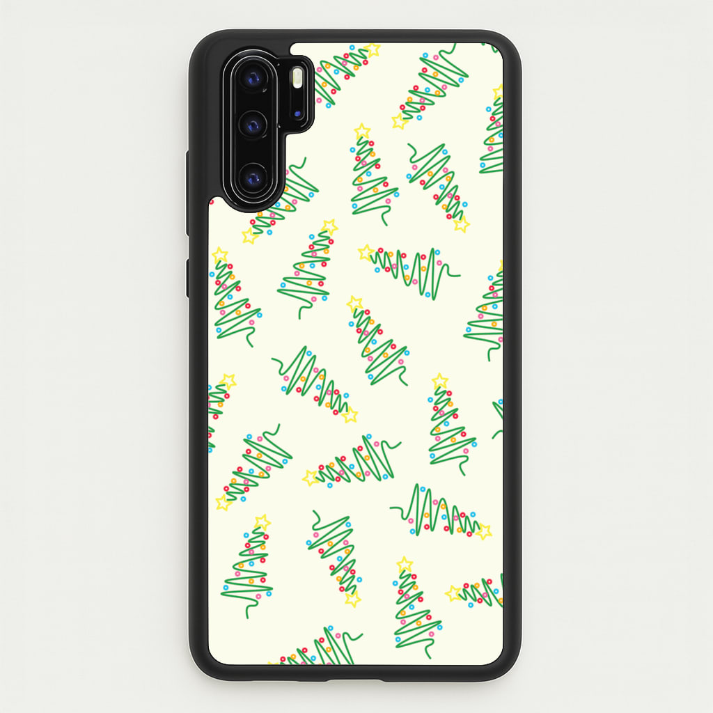 Wiry Tree Pattern - Christmas Patterns Phone Case for Huawei P30 Pro