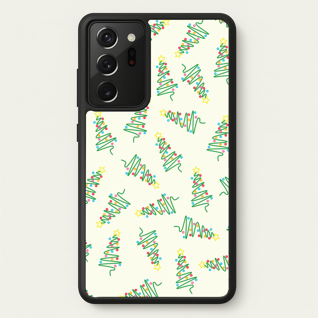 Wiry Tree Pattern - Christmas Patterns Phone Case for Galaxy Note 20 Ultra