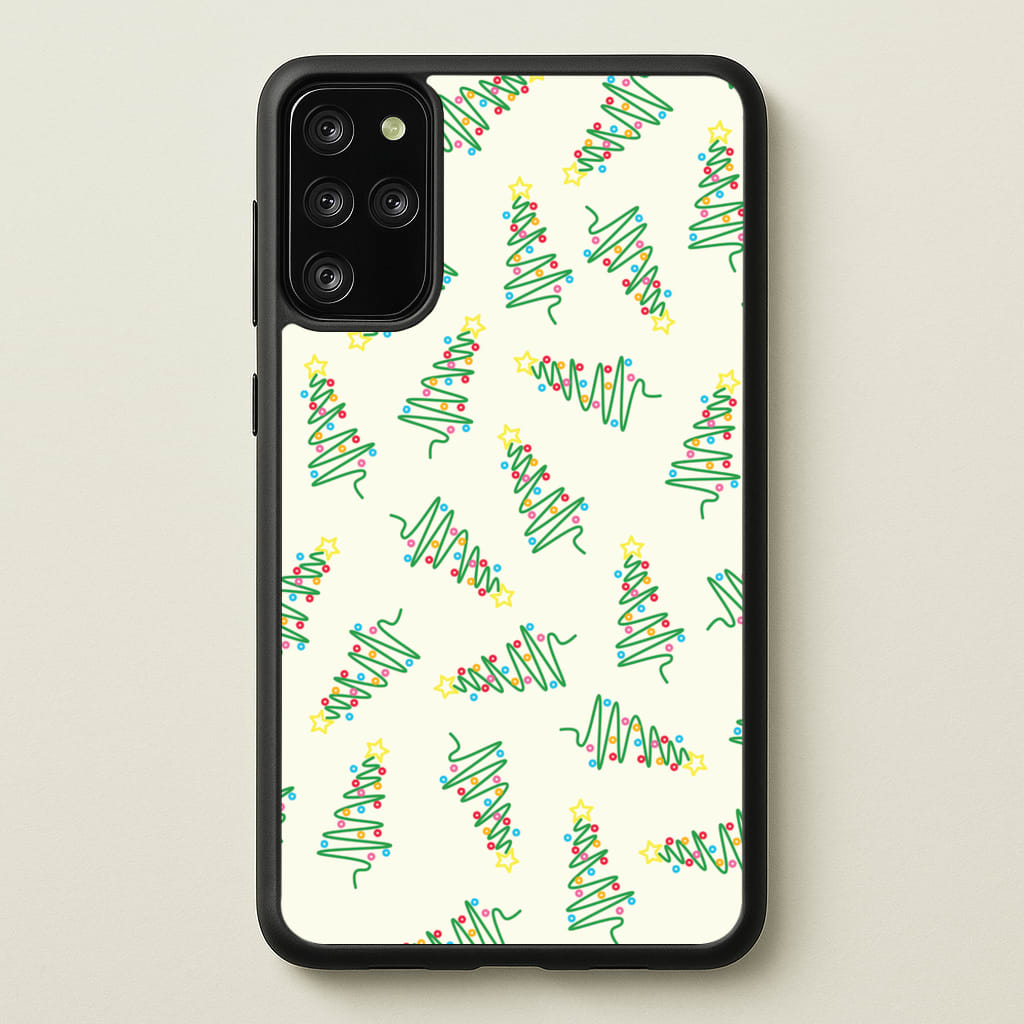 Wiry Tree Pattern - Christmas Patterns Phone Case for Galaxy S20 Plus