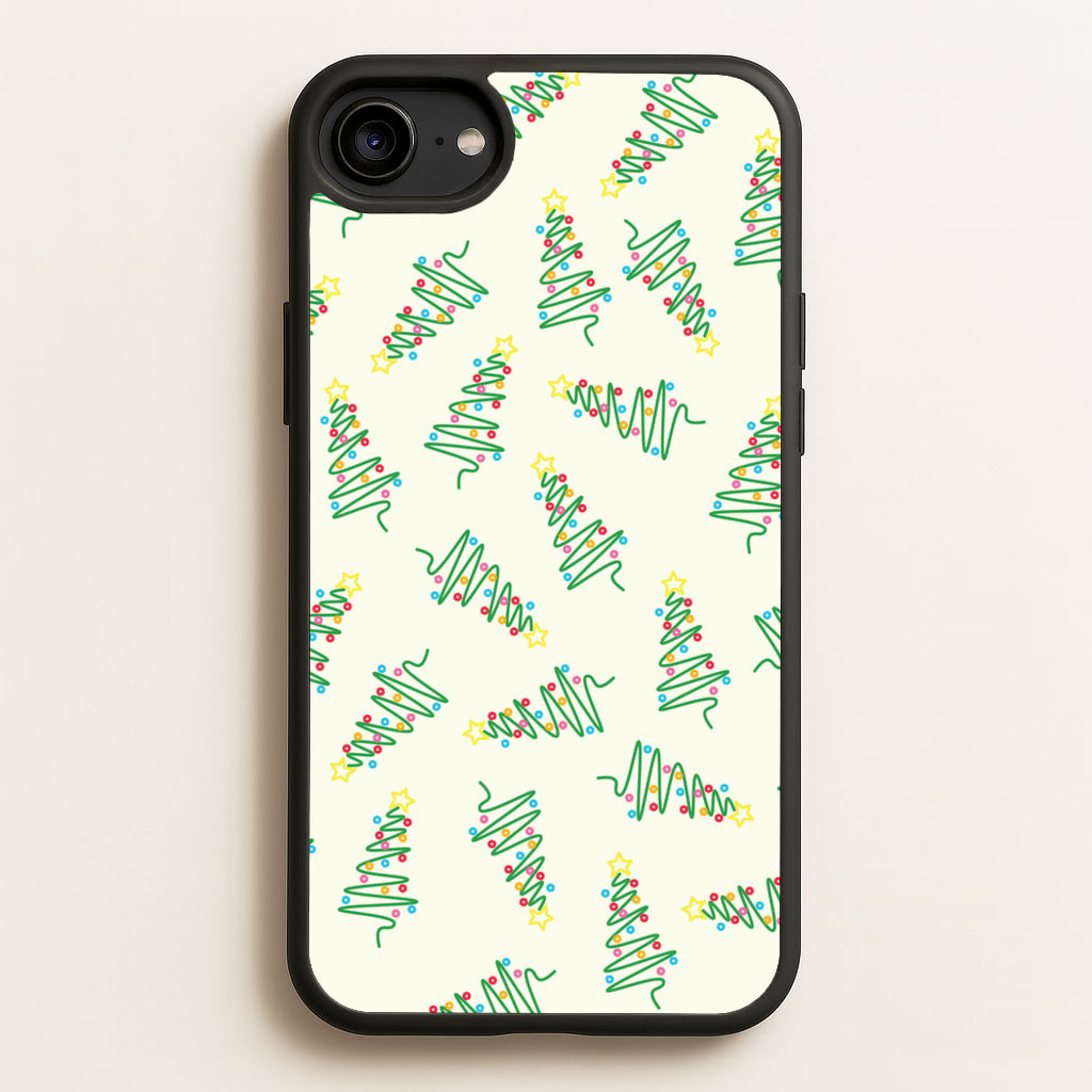 Wiry Tree Pattern - Christmas Patterns Phone Case for iPhone 6 / 7 / 8 / SE