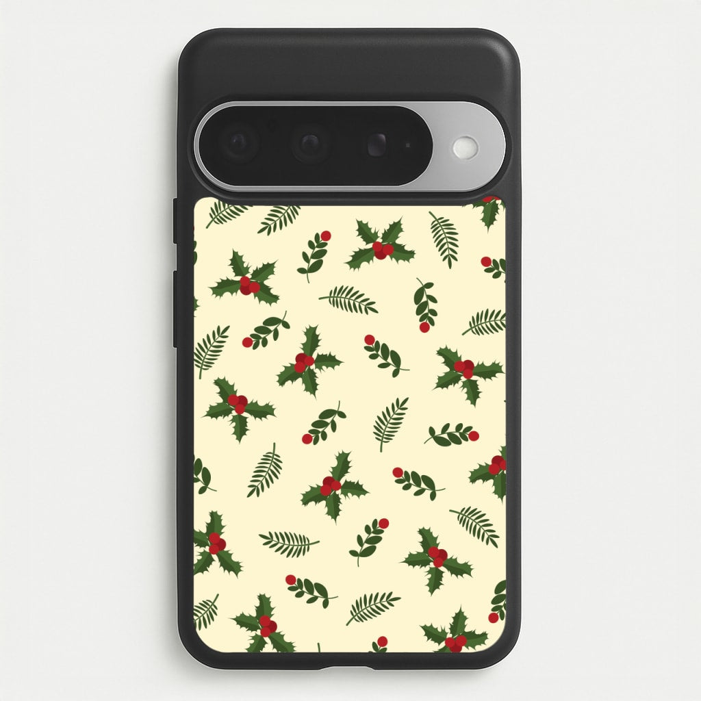 Holly Green Pattern Phone Case for Google Pixel 10 Pro XL