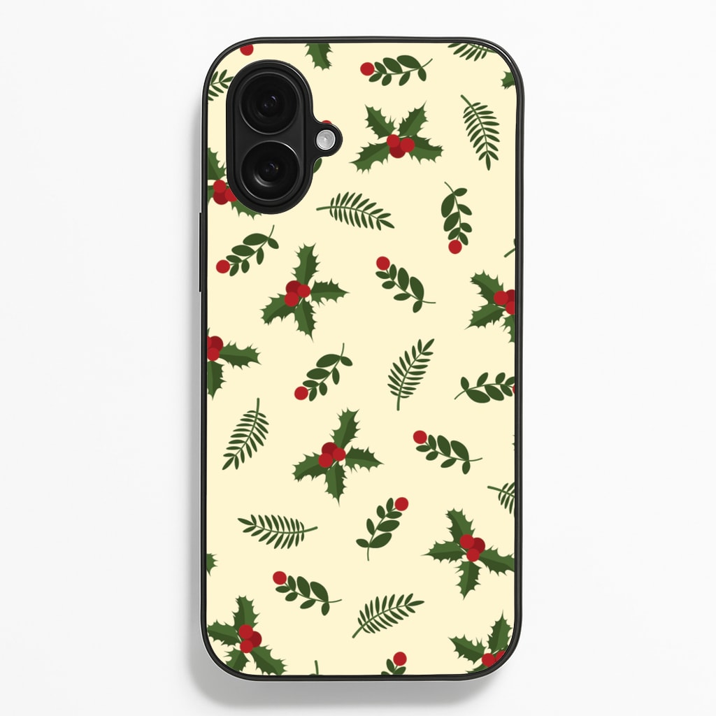 Holly Green Pattern Phone Case