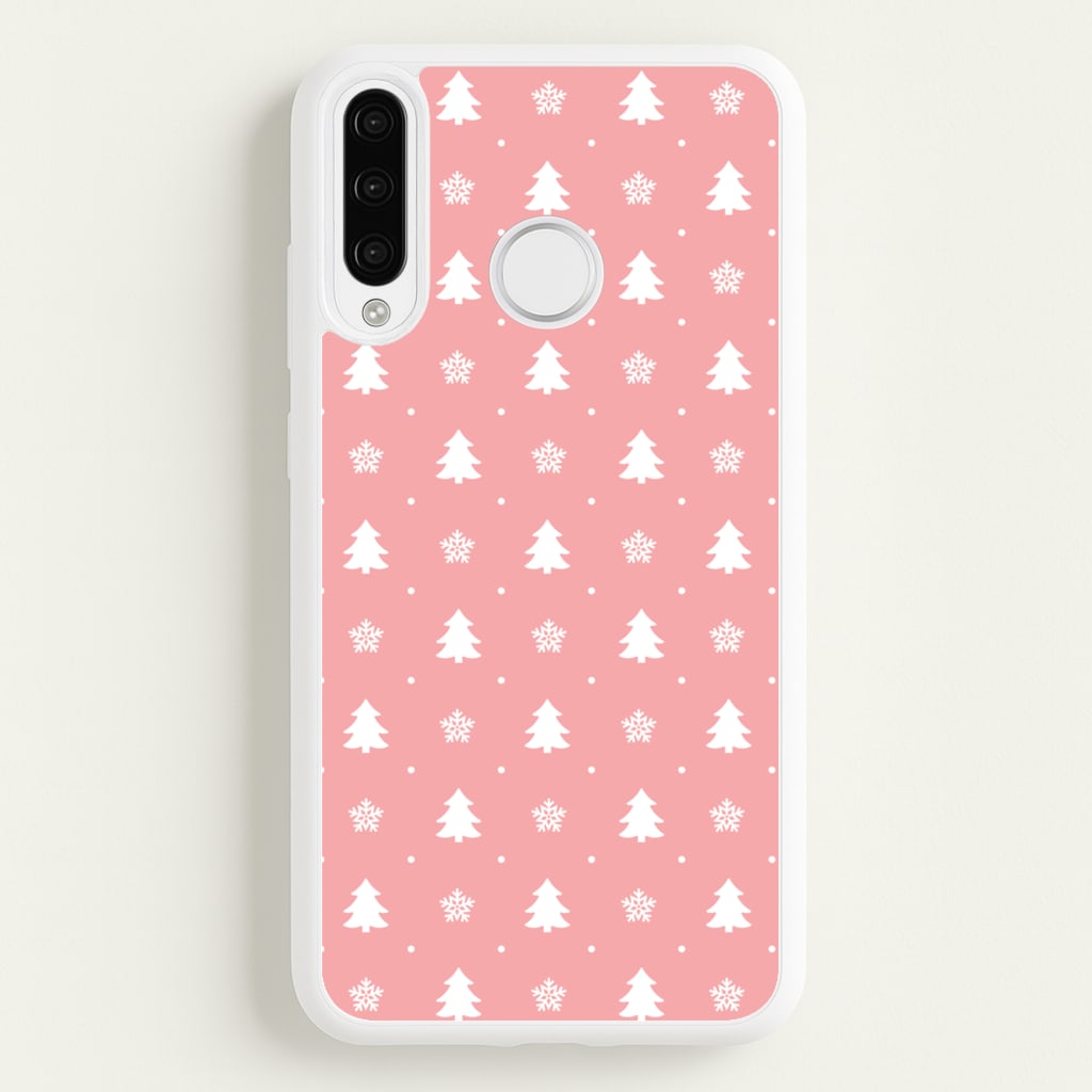 Pink Tree Pattern - Christmas Patterns Phone Case for Huawei P30 Pro