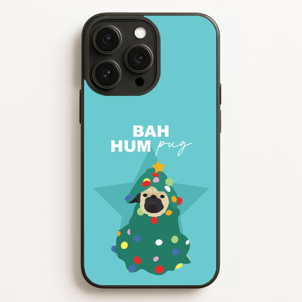 Bah Hum Pug - Christmas Animals Phone Case for iPhone 16 Pro Max