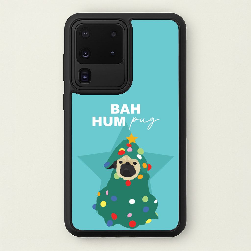 Bah Hum Pug - Christmas Animals Phone Case for Galaxy S20 Ultra