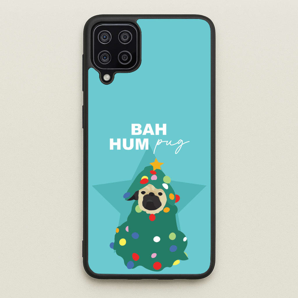 Bah Hum Pug - Christmas Animals Phone Case for Galaxy A12