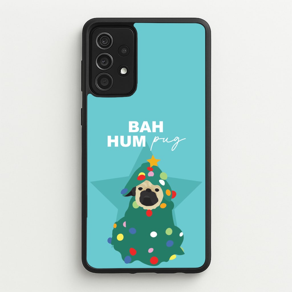 Bah Hum Pug - Christmas Animals Phone Case for Galaxy A52 / A52s