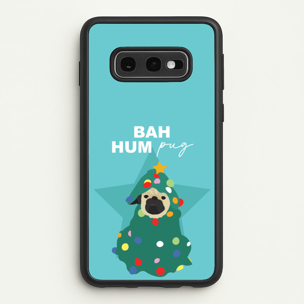 Bah Hum Pug - Christmas Animals Phone Case for Galaxy S10e