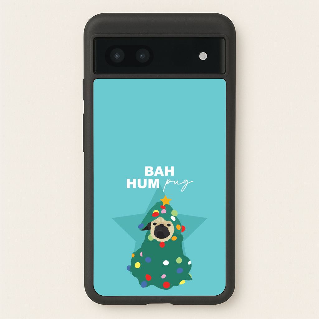 Bah Hum Pug - Christmas Animals Phone Case for Google Pixel 7a