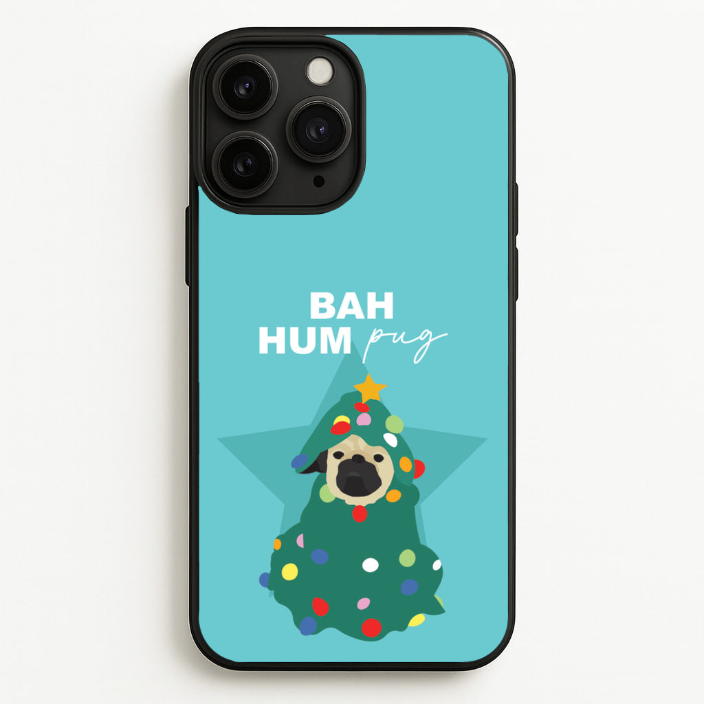 Bah Hum Pug - Christmas Animals Phone Case for iPhone 11 Pro