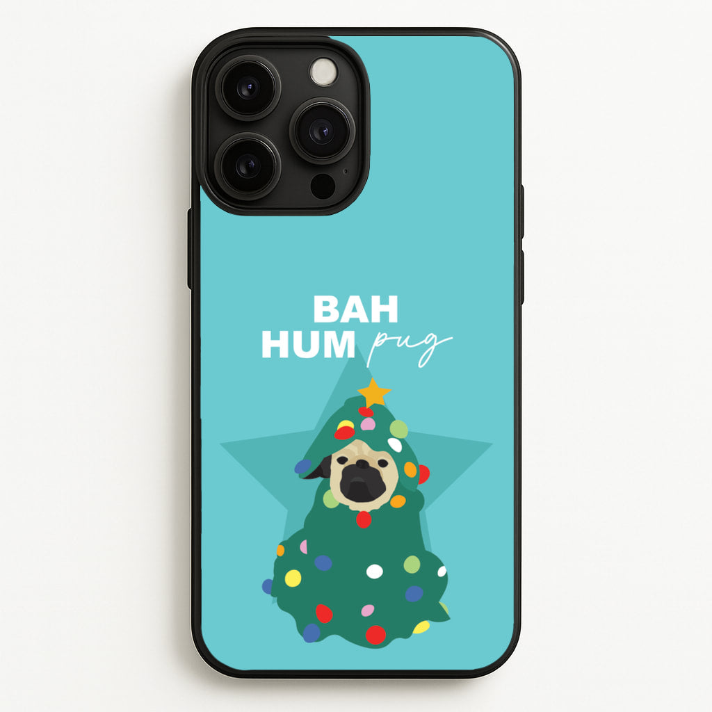 Bah Hum Pug - Christmas Animals Phone Case for iPhone 13 Pro Max