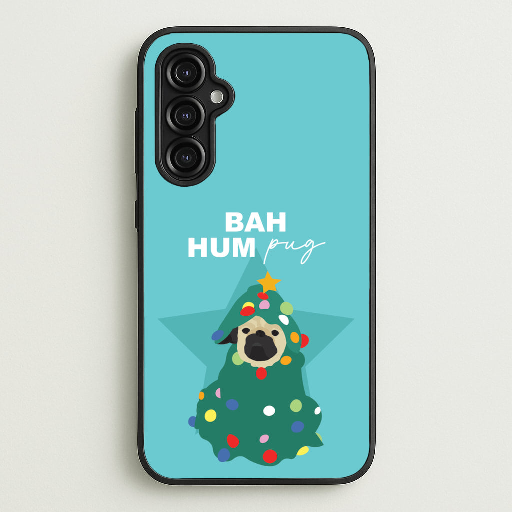 Bah Hum Pug - Christmas Animals Phone Case for Galaxy A14