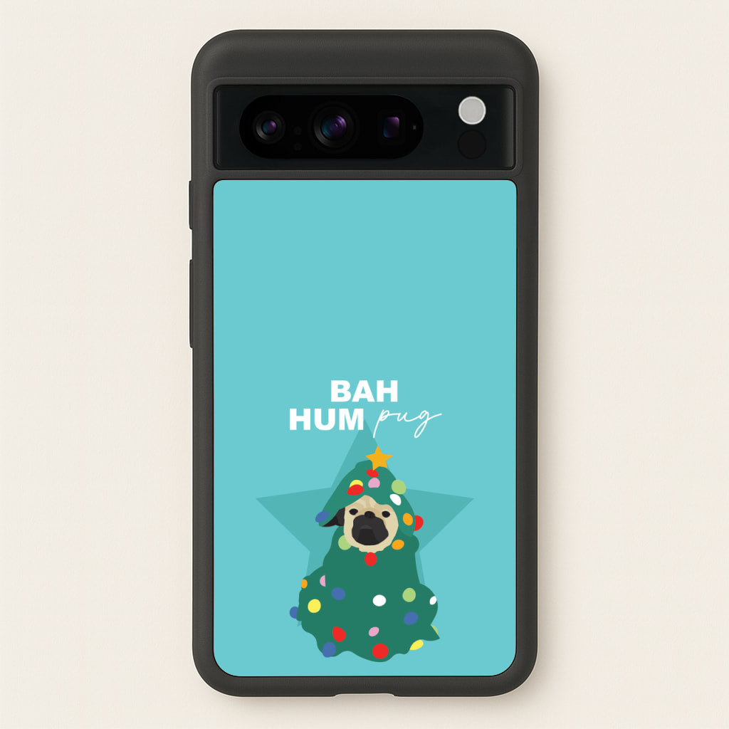Bah Hum Pug - Christmas Animals Phone Case for Google Pixel 8 Pro