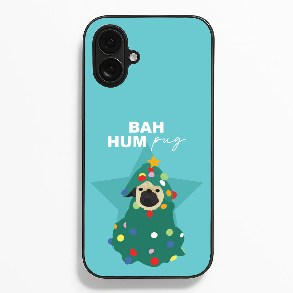 Bah Hum Pug - Christmas Animals Phone Case for iPhone 16 Plus
