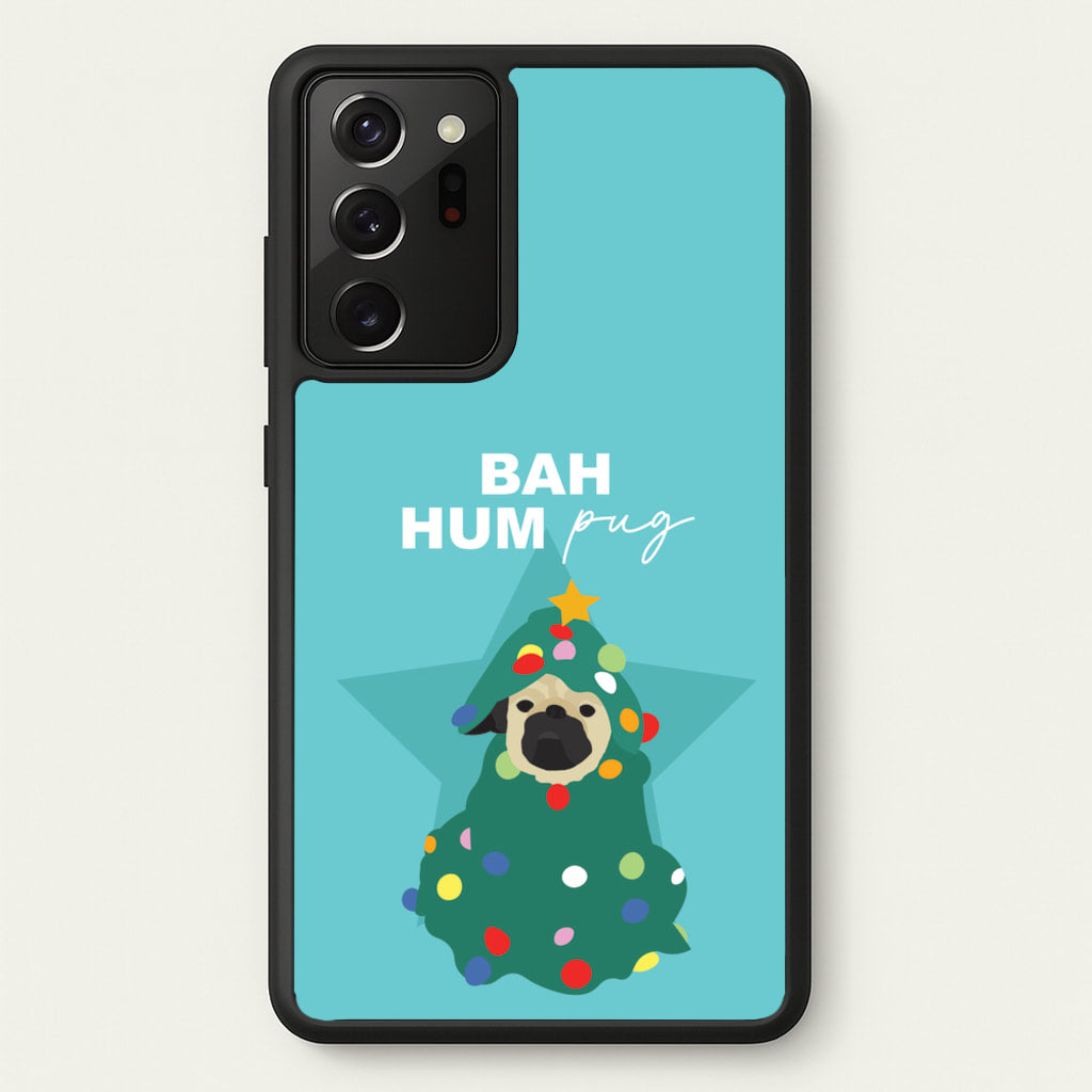 Bah Hum Pug - Christmas Animals Phone Case for Galaxy Note 20 Ultra