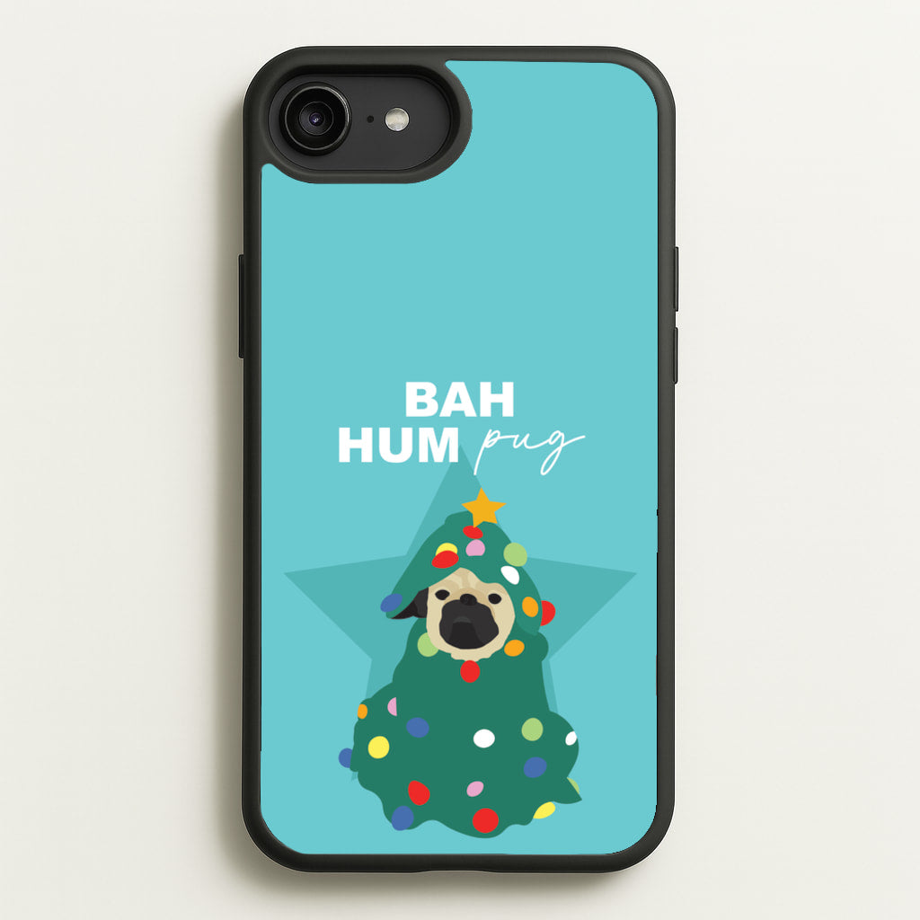 Bah Hum Pug - Christmas Animals Phone Case for iPhone 6 Plus / 7 Plus / 8 Plus