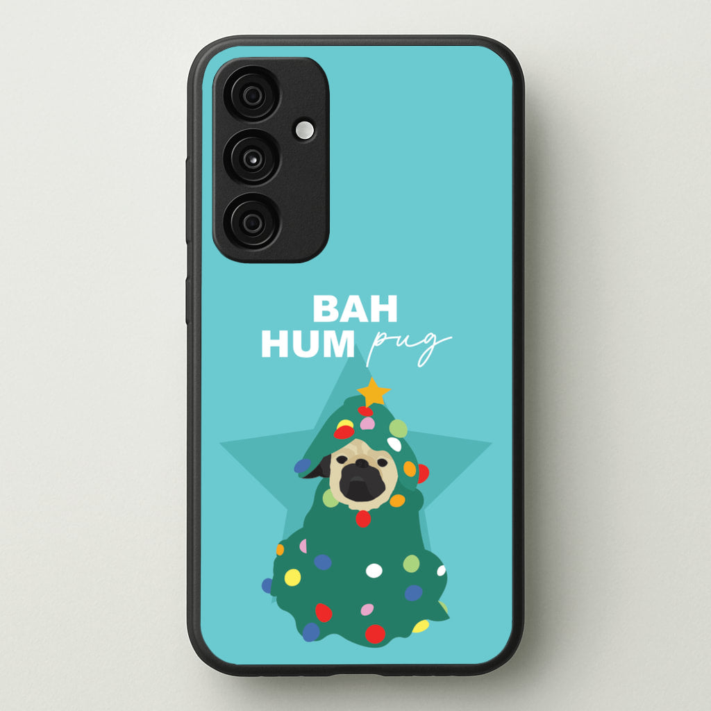 Bah Hum Pug - Christmas Animals Phone Case for Galaxy A35