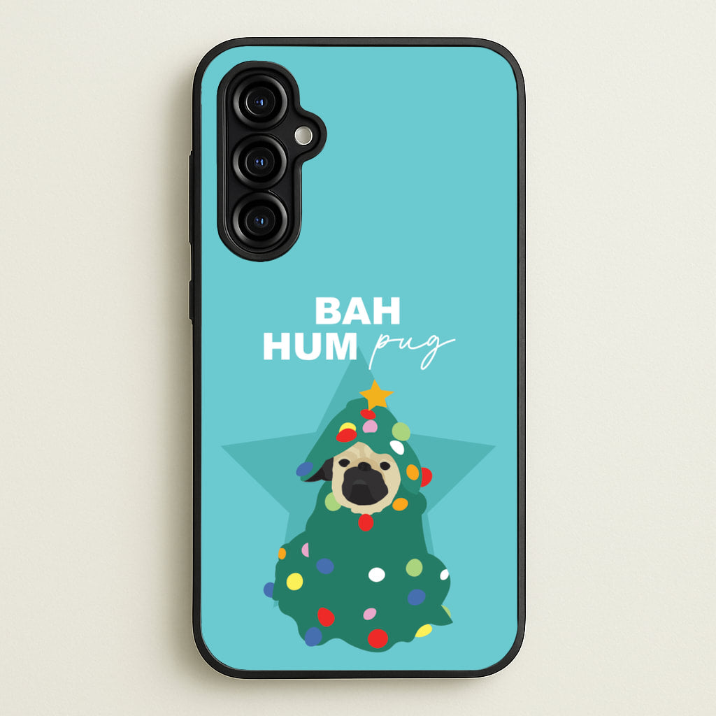 Bah Hum Pug - Christmas Animals Phone Case for Galaxy A54