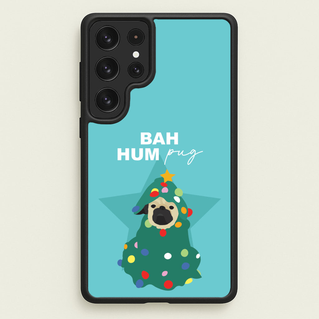 Bah Hum Pug - Christmas Animals Phone Case for Galaxy S23 Ultra