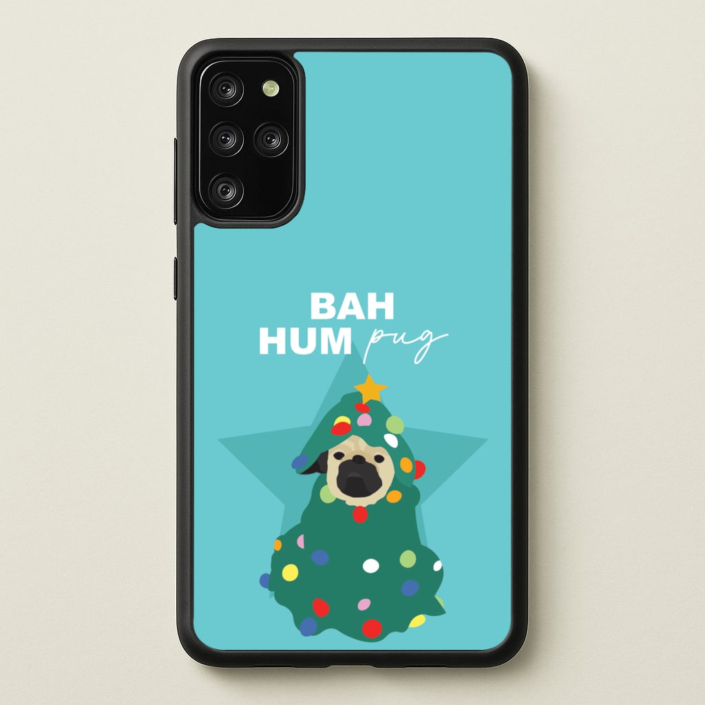 Bah Hum Pug - Christmas Animals Phone Case for Galaxy S20 Plus