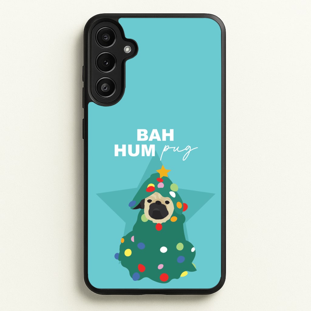 Bah Hum Pug - Christmas Animals Phone Case for Galaxy A36