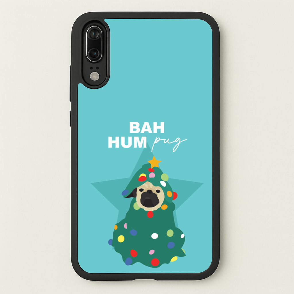 Bah Hum Pug - Christmas Animals Phone Case for Huawei P20
