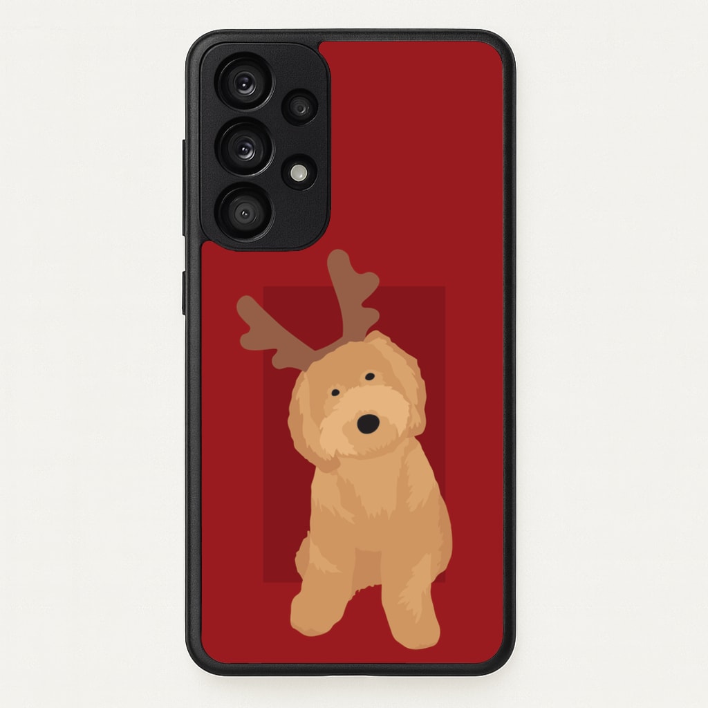 Dog Christmas Ears - Christmas Animals Phone Case for Galaxy A33