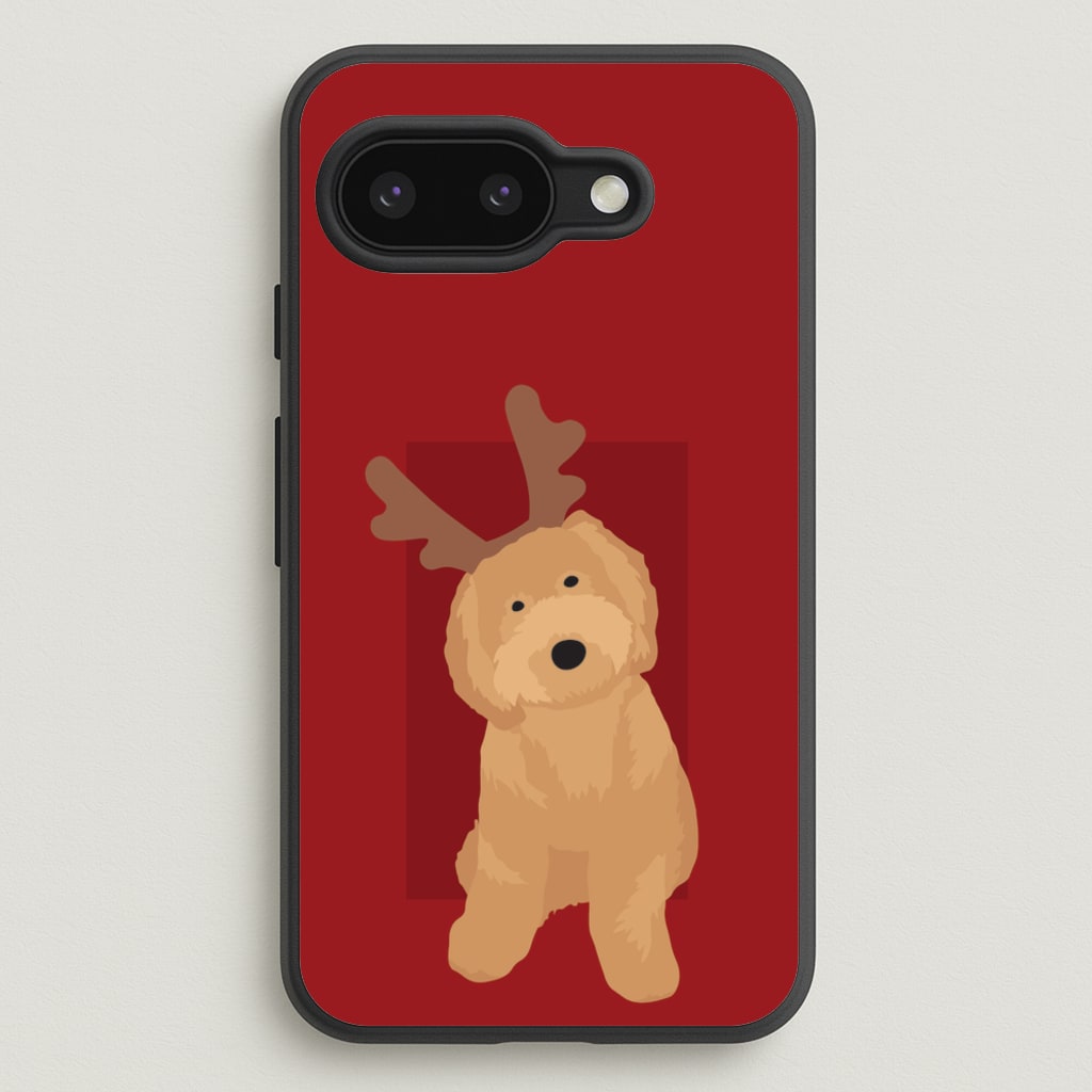 Dog Christmas Ears - Christmas Animals Phone Case for Google Pixel 9a