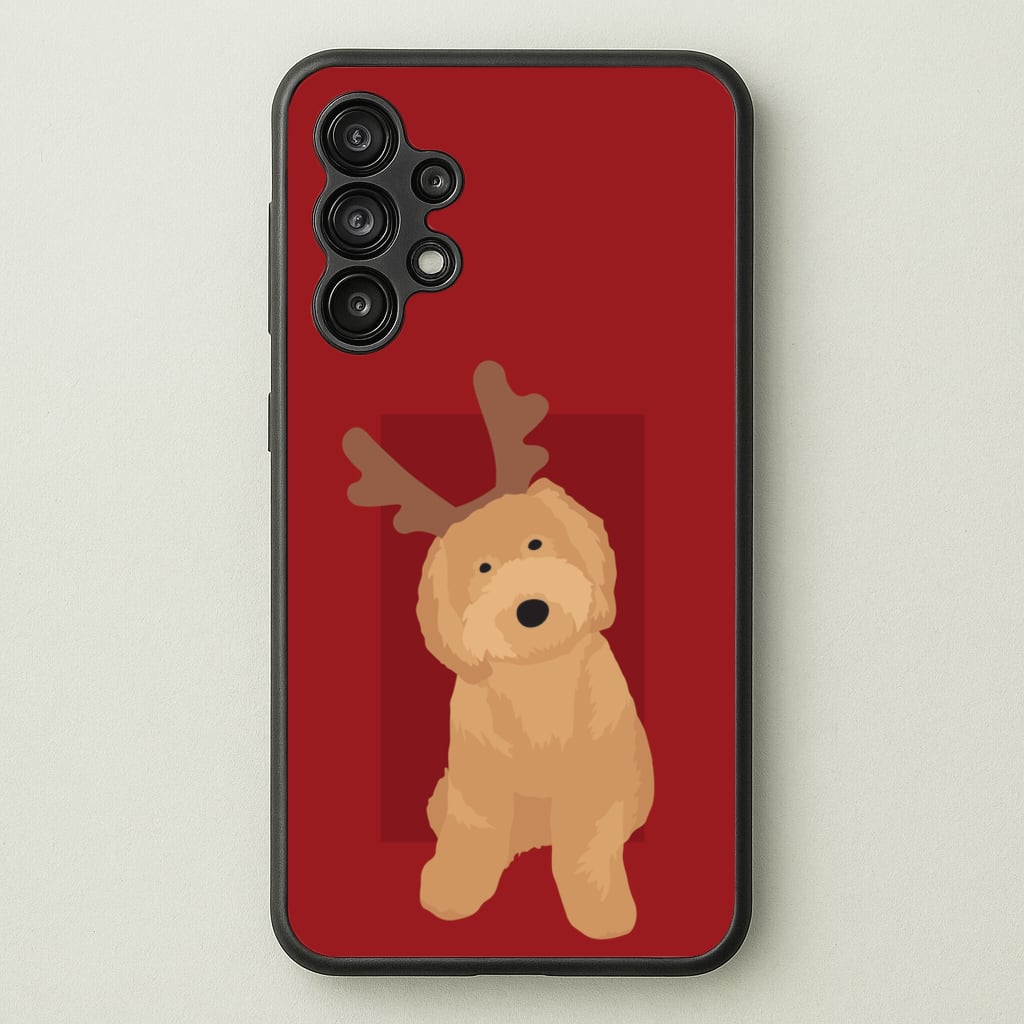 Dog Christmas Ears - Christmas Animals Phone Case for Galaxy A13