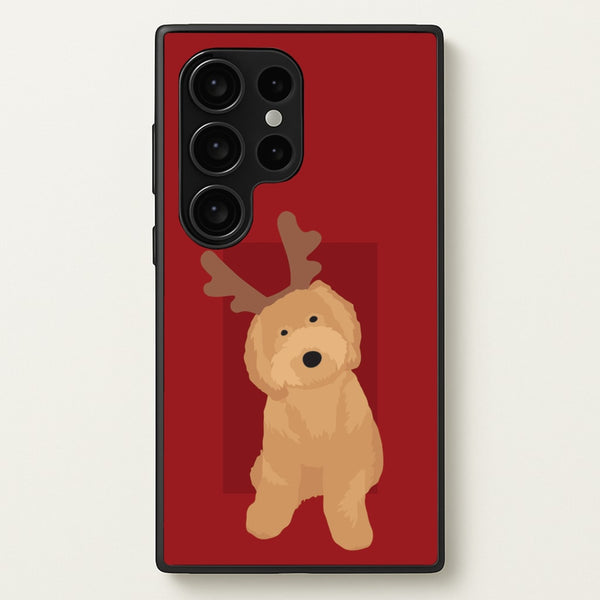 Dog Christmas Ears - Christmas Animals Phone Case for Galaxy S24 Ultra