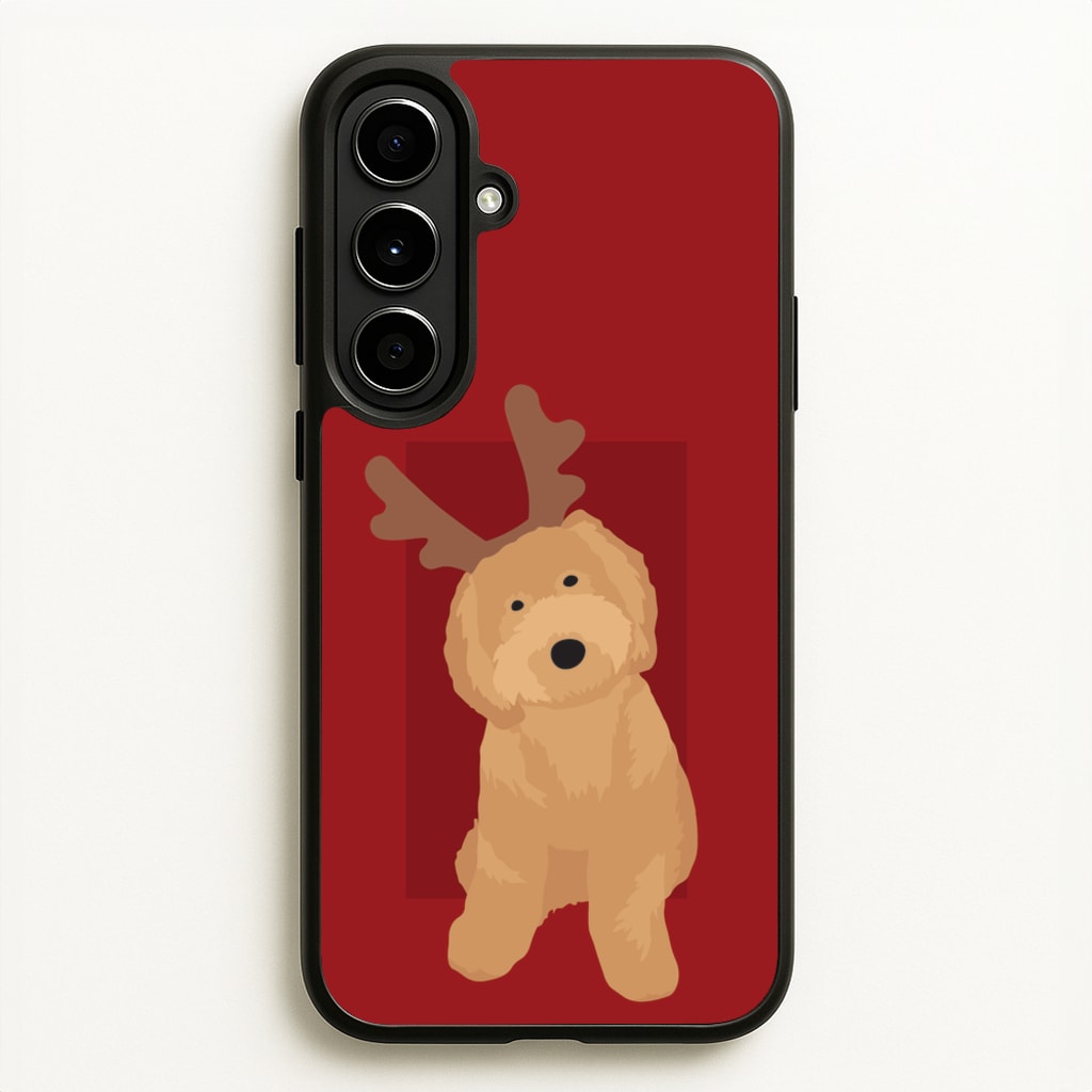 Dog Christmas Ears - Christmas Animals Phone Case for Galaxy A56