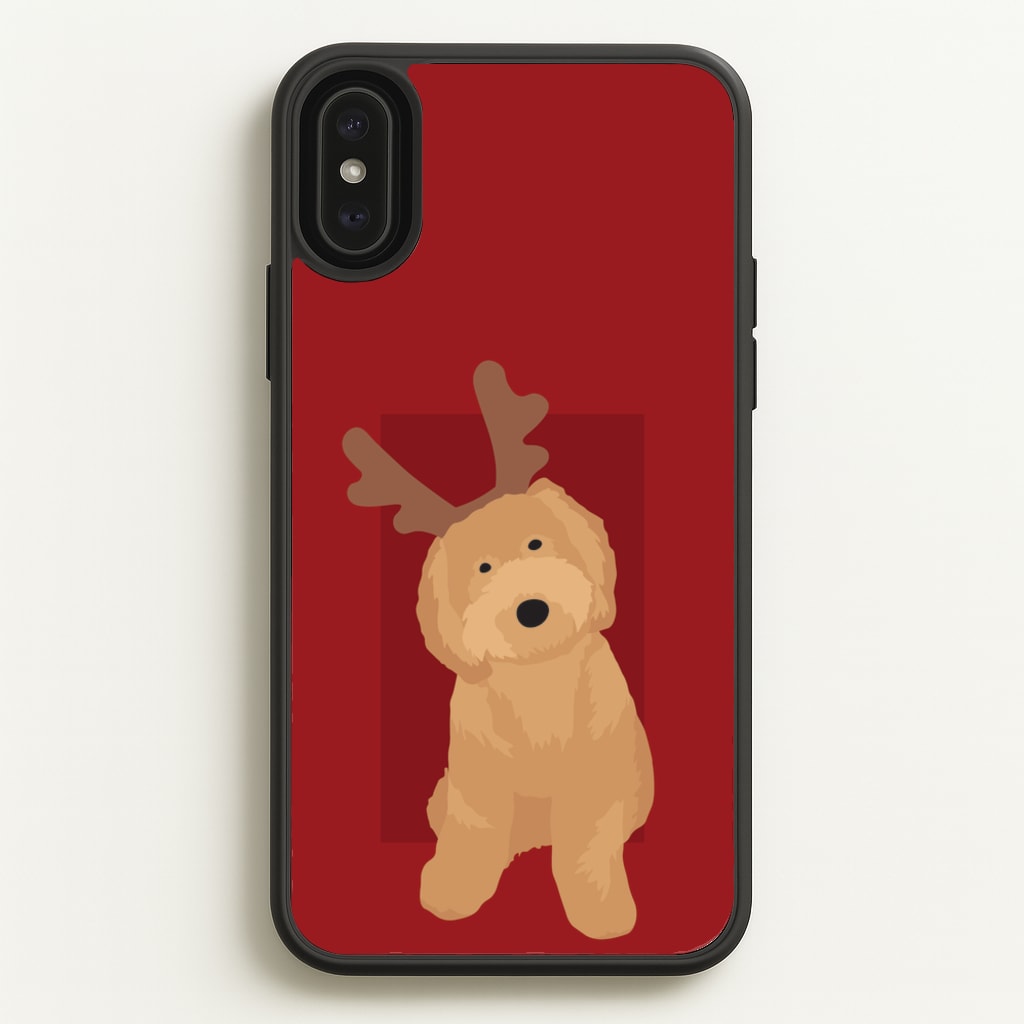Dog Christmas Ears - Christmas Animals Phone Case for iPhone XS Max