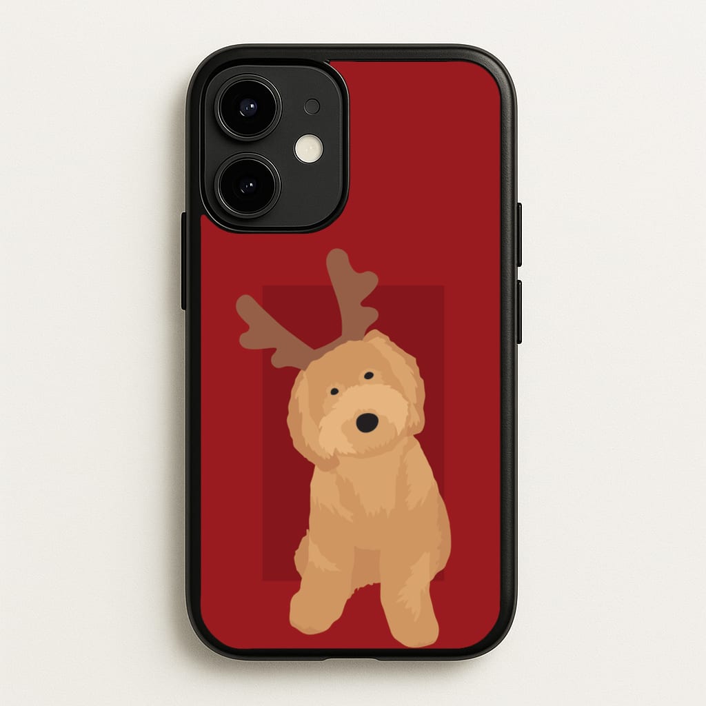 Dog Christmas Ears - Christmas Animals Phone Case for iPhone 12 / 12 Pro