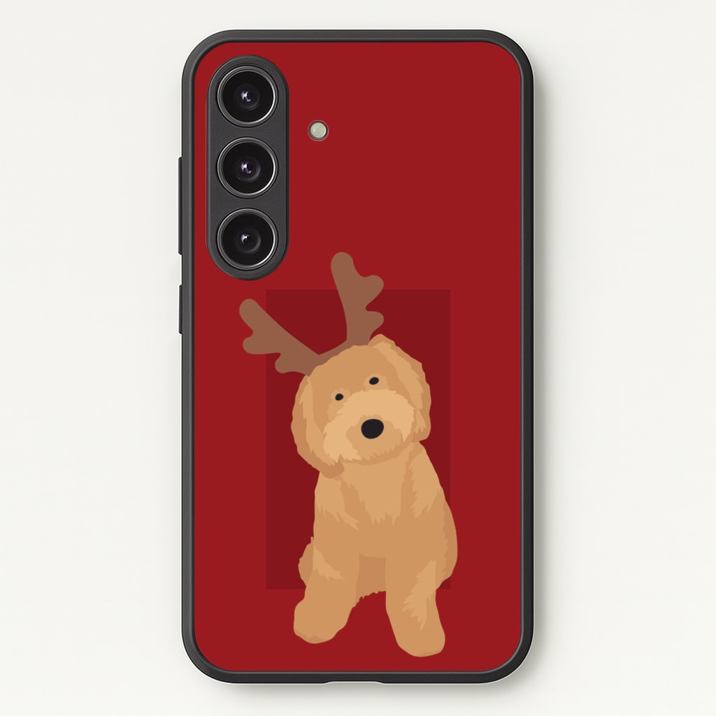 Dog Christmas Ears - Christmas Animals Phone Case for Galaxy S24 Plus