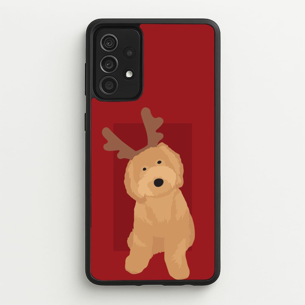 Dog Christmas Ears - Christmas Animals Phone Case for Galaxy A52 / A52s