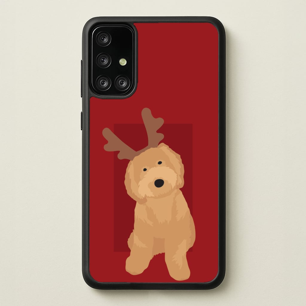 Dog Christmas Ears - Christmas Animals Phone Case for Galaxy A71