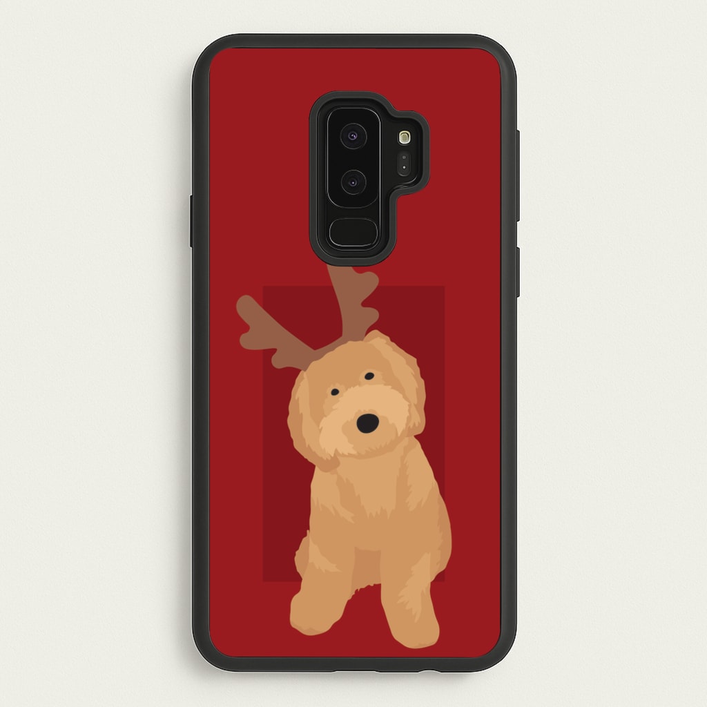 Dog Christmas Ears - Christmas Animals Phone Case for Galaxy S9 Plus