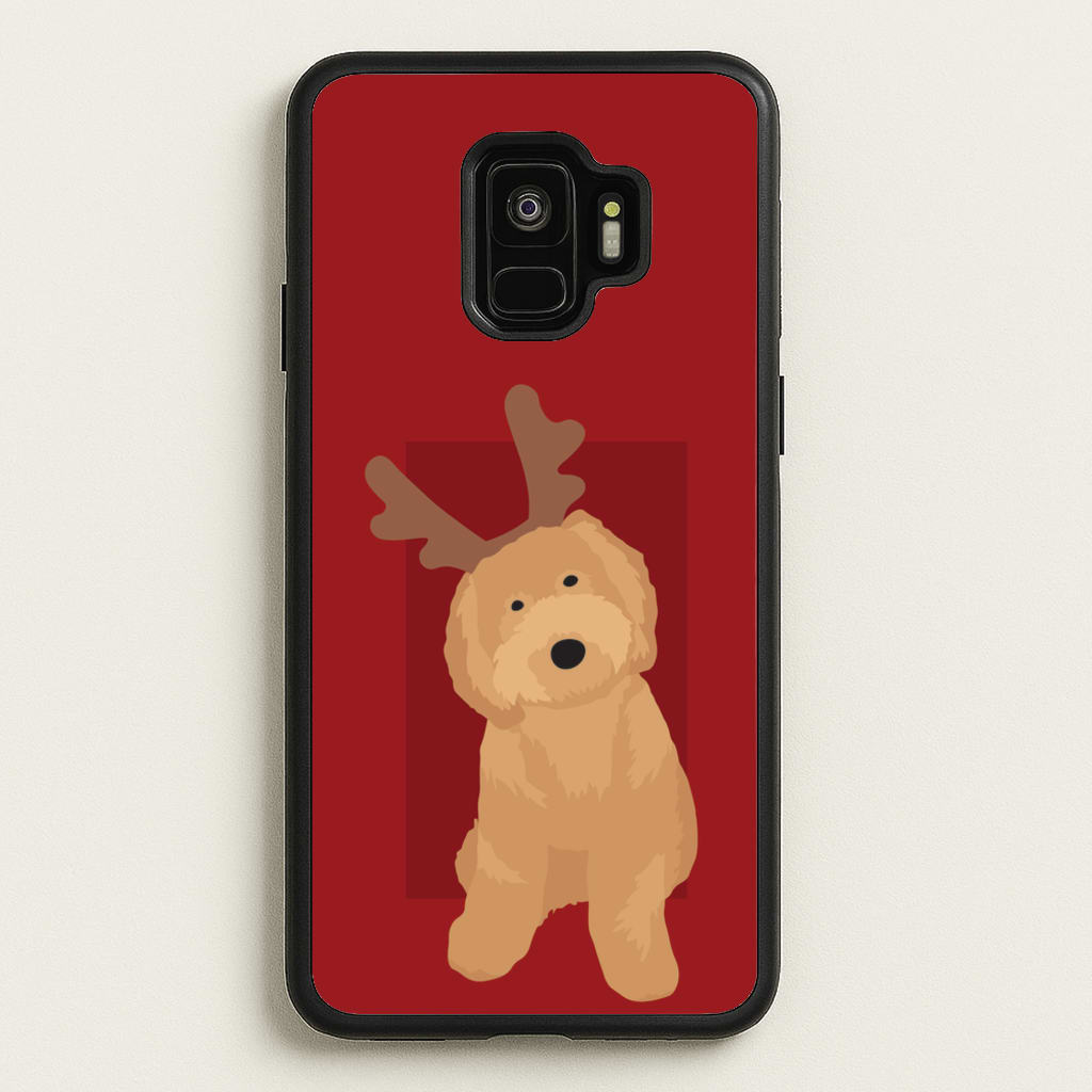 Dog Christmas Ears - Christmas Animals Phone Case for Galaxy S9