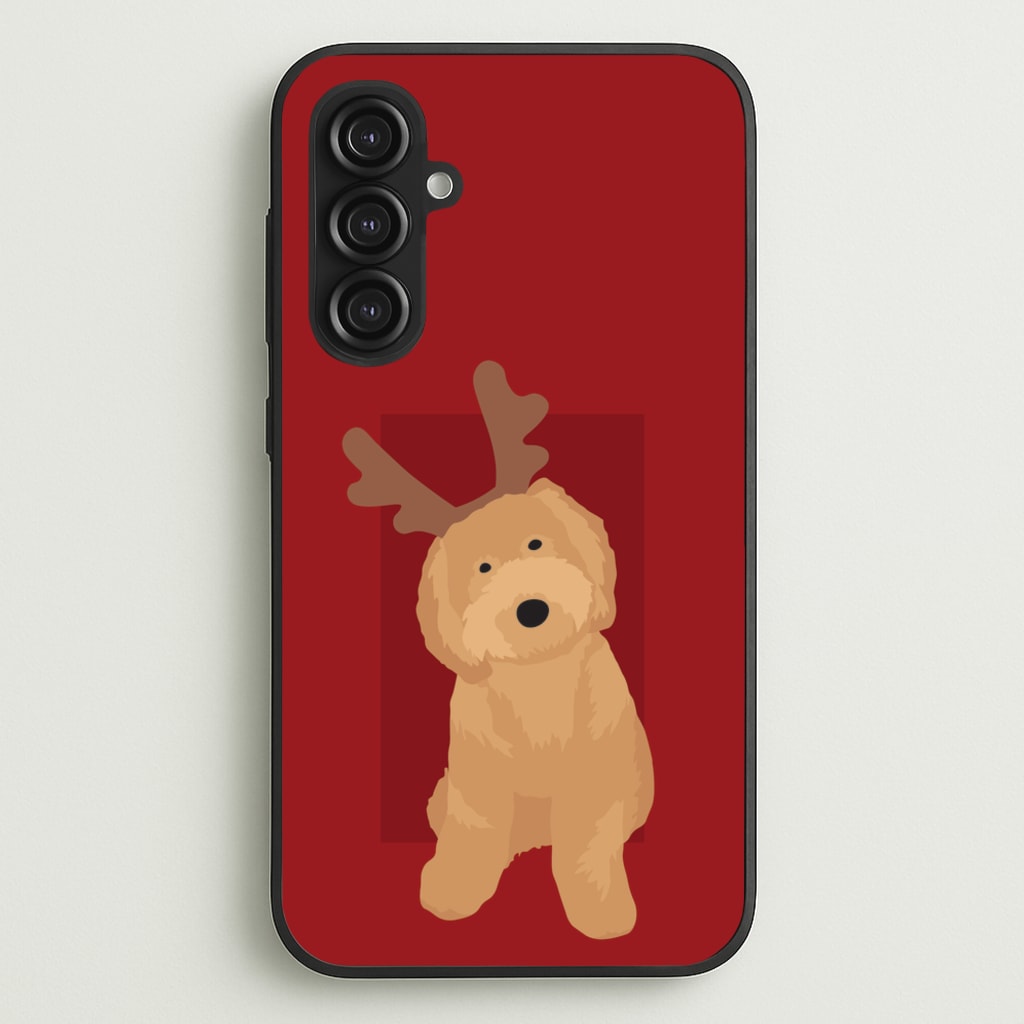 Dog Christmas Ears - Christmas Animals Phone Case for Galaxy S23FE