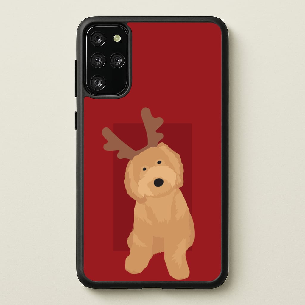Dog Christmas Ears - Christmas Animals Phone Case for Galaxy S20 Plus