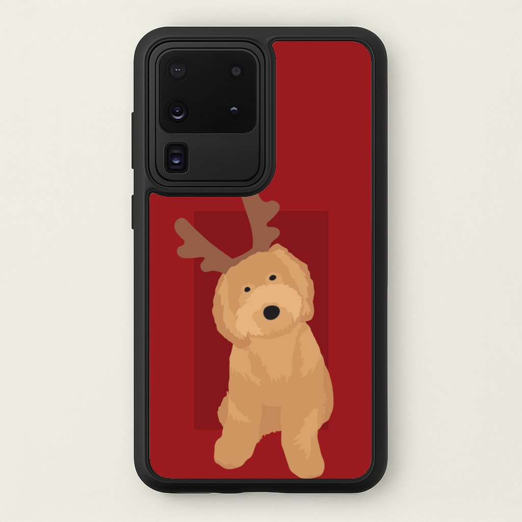 Dog Christmas Ears - Christmas Animals Phone Case for Galaxy S20 Ultra